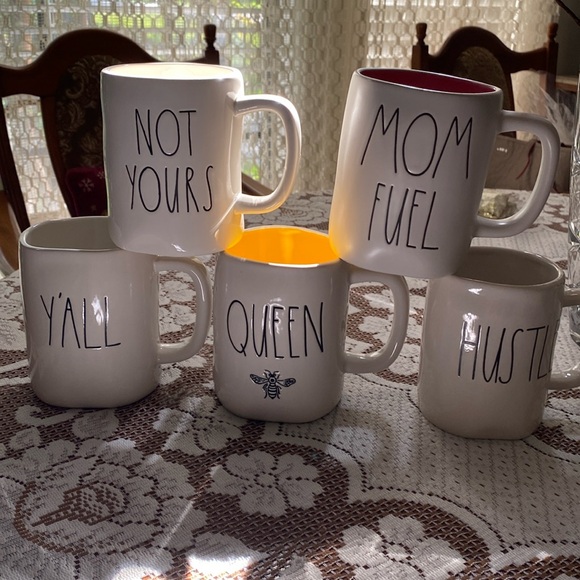 5-Rae Dunn Coffee Mugs (set of 5) - Picture 1 of 7